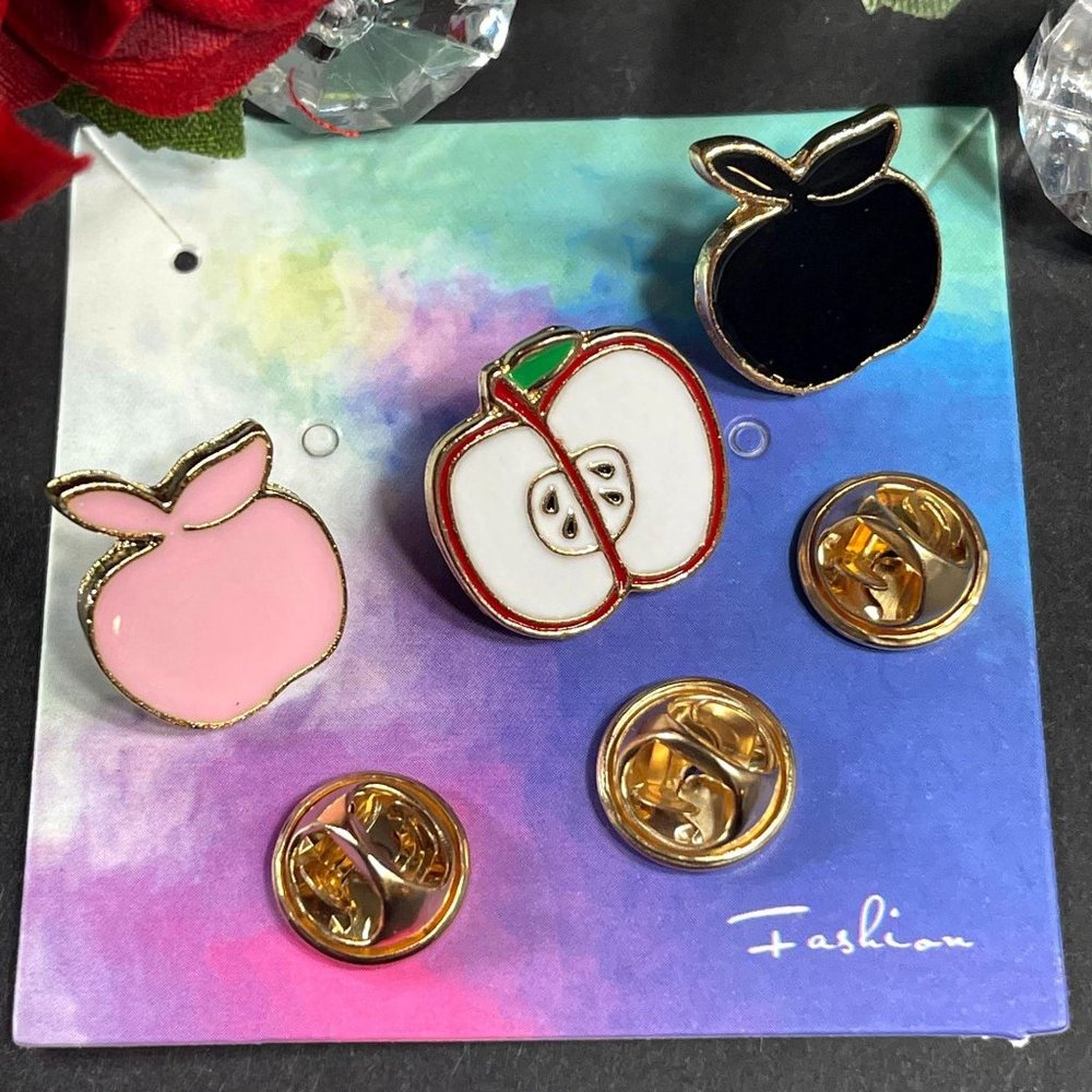 Apples Apples Lapel Pin Fruit Food Badge Enamel Pin Accessories